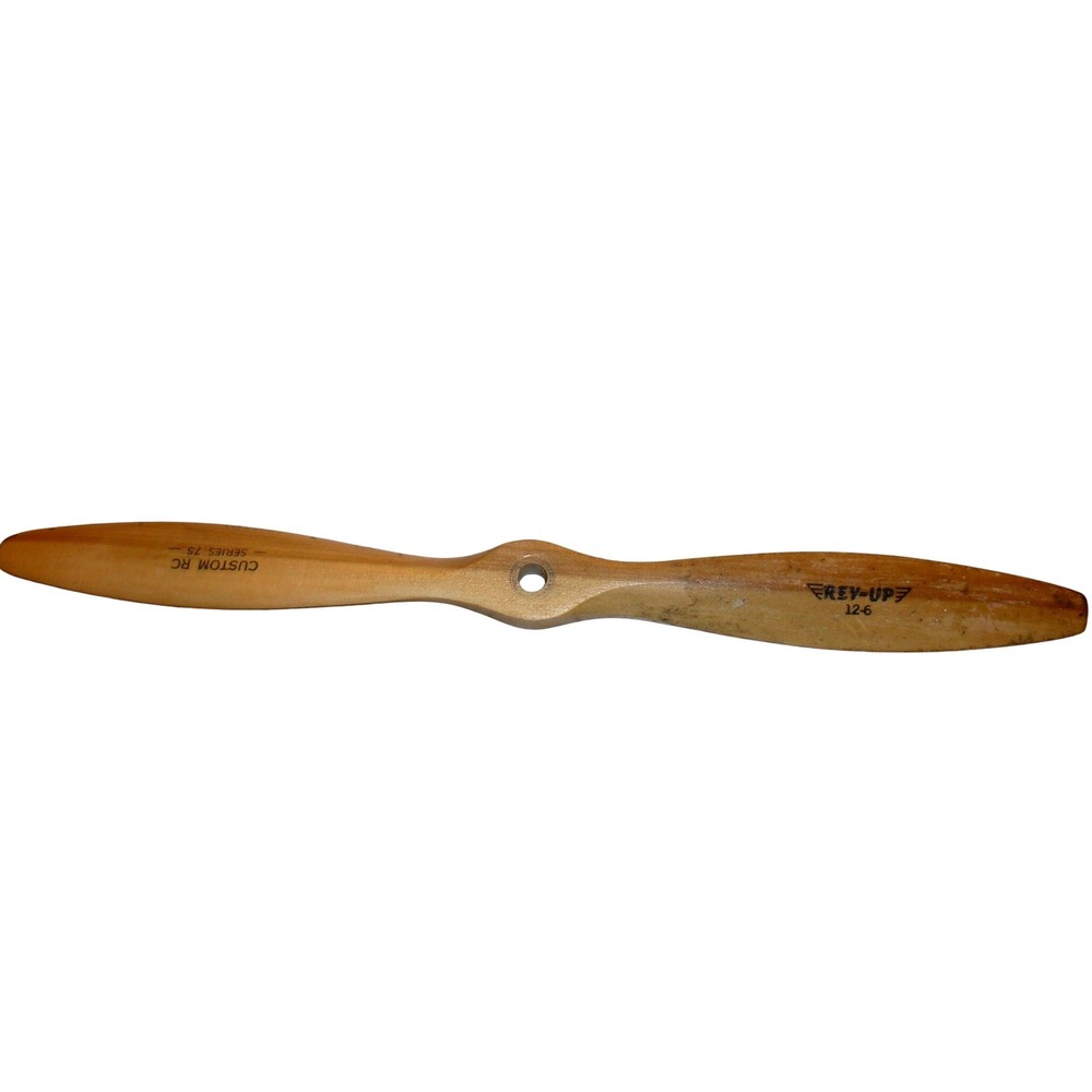 Rev-Up 12-6 Custom RC Series 75 Wooden Propeller for RC Airplane Vintage 12 Inch